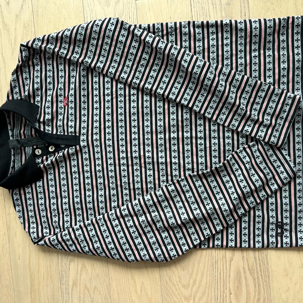 Chrome Hearts Black and White Patterned Shirt